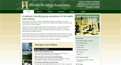 Desktop Screenshot of healthstrategyassoc.com